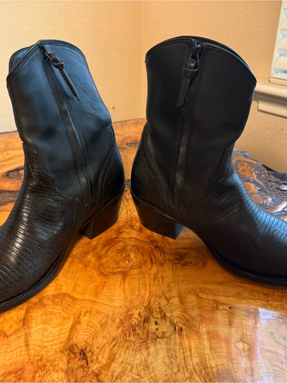 Tecovas Dakota genuine lizard booties - Picture 7 of 8